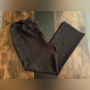 Jaanuu Women's Flare Scrub Leggings- Black XL